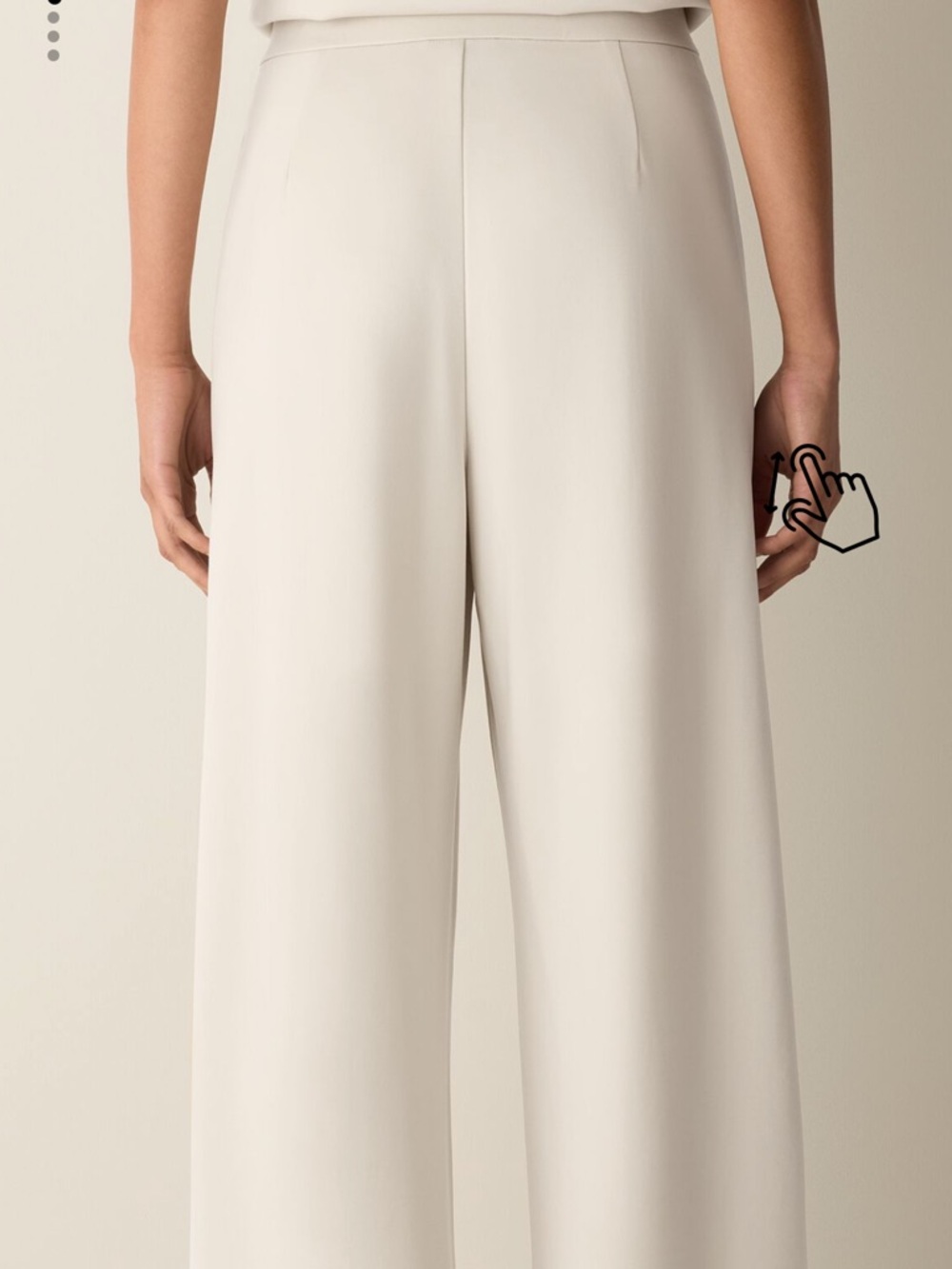 Eileen Fisher Small Lightweight Ponte Wide-Leg Pant - Picture 3 of 6